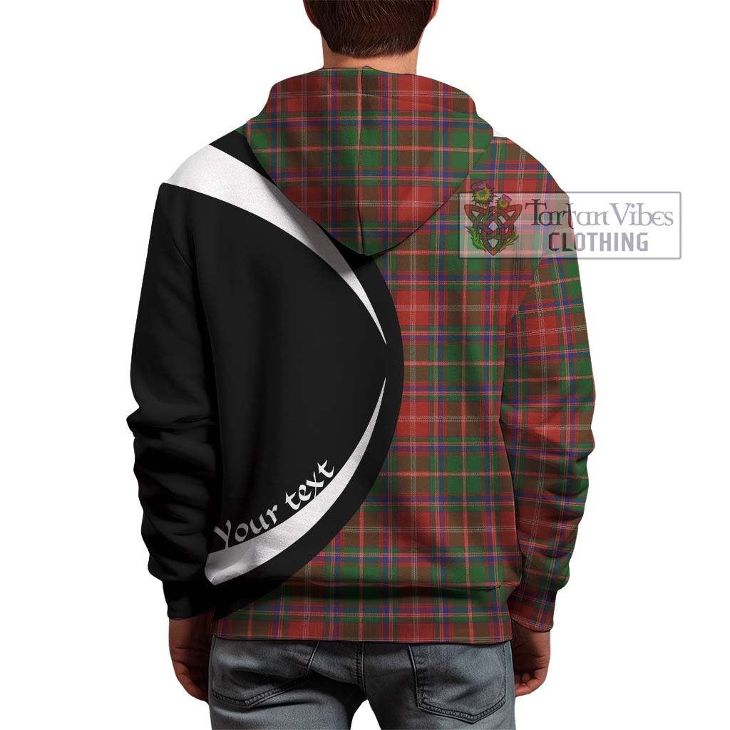 Somerville Tartan Hoodie with Family Crest Circle Style - Tartan Vibes Clothing