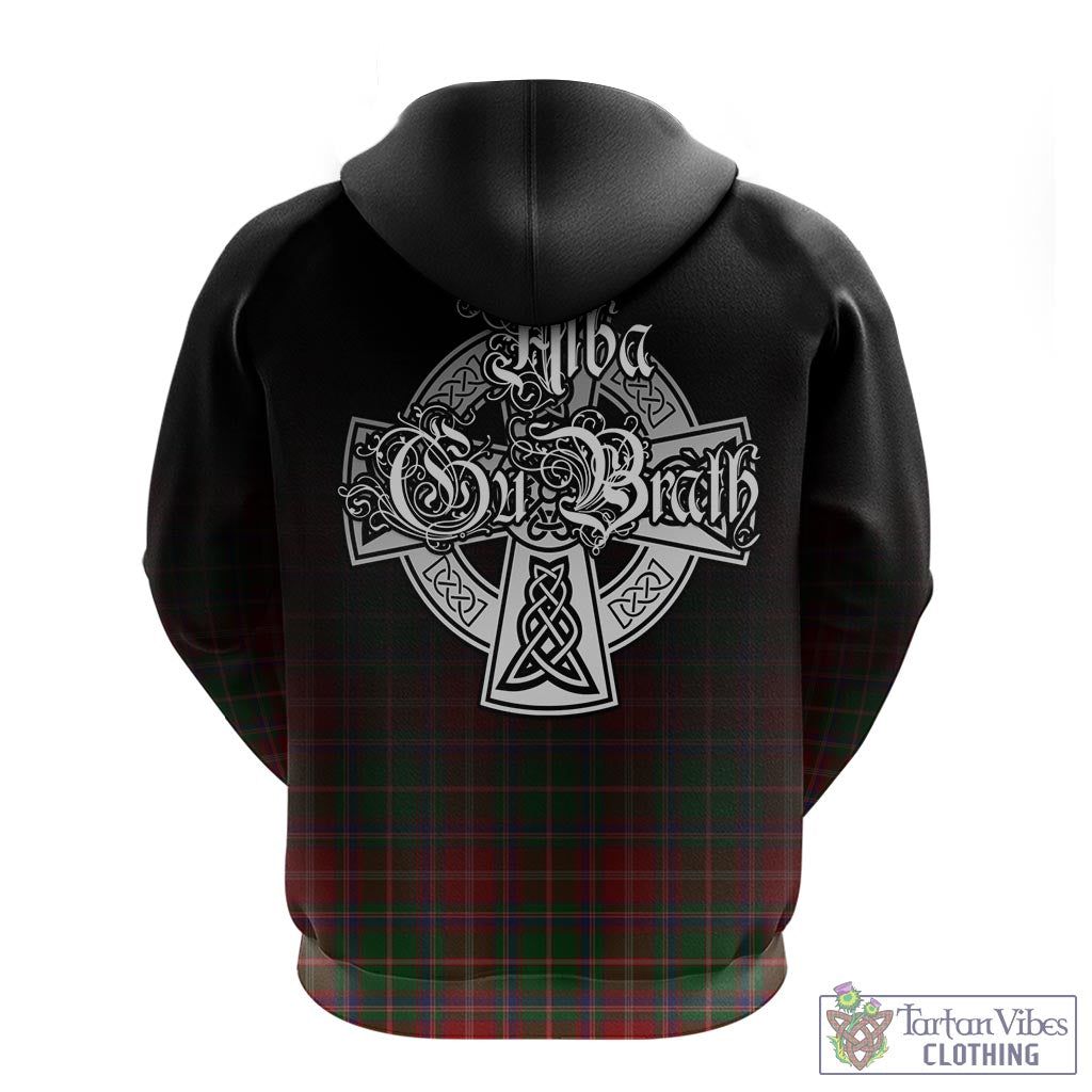 Tartan Vibes Clothing Somerville Tartan Hoodie Featuring Alba Gu Brath Family Crest Celtic Inspired