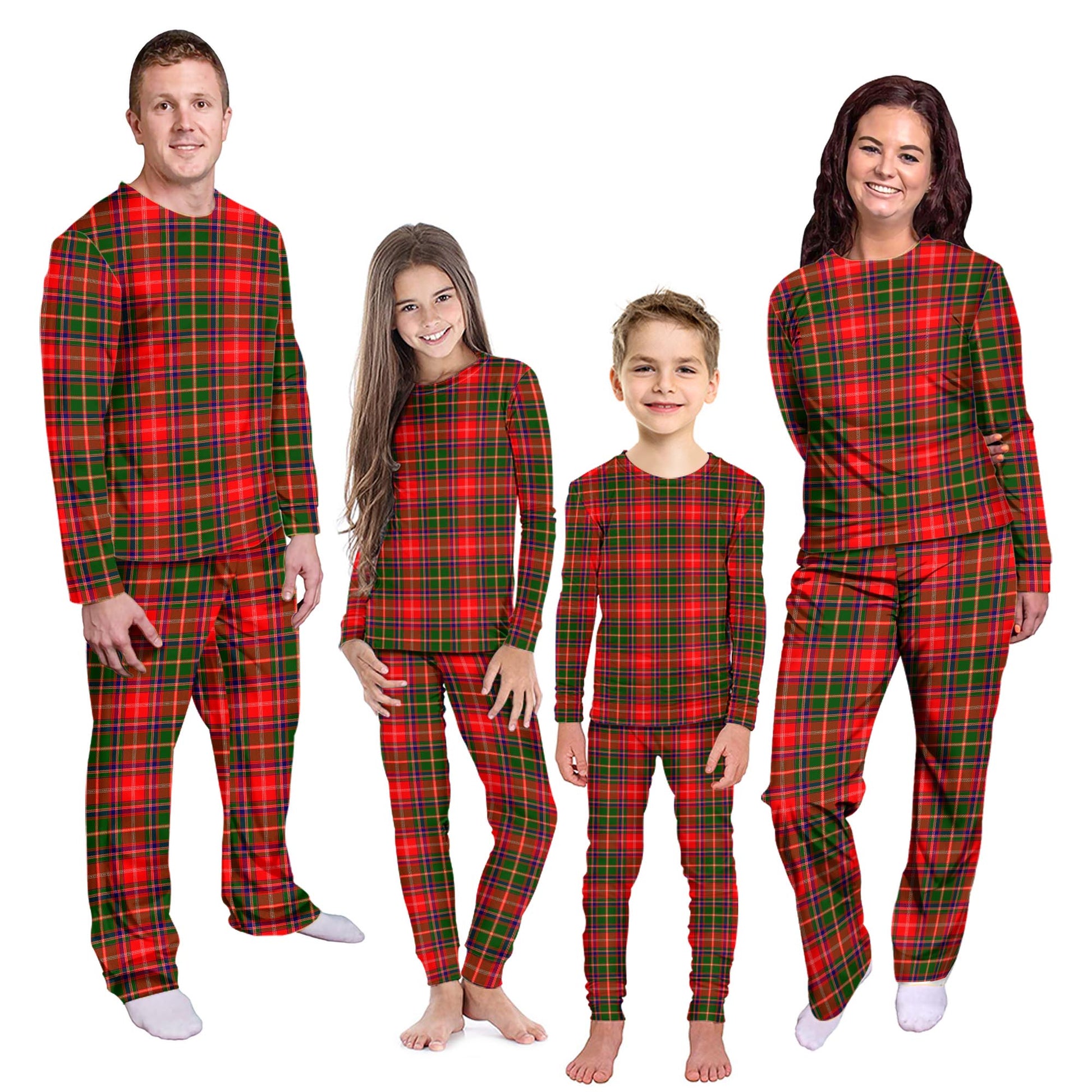 Somerville Modern Tartan Pajamas Family Set Kid - Tartan Vibes Clothing