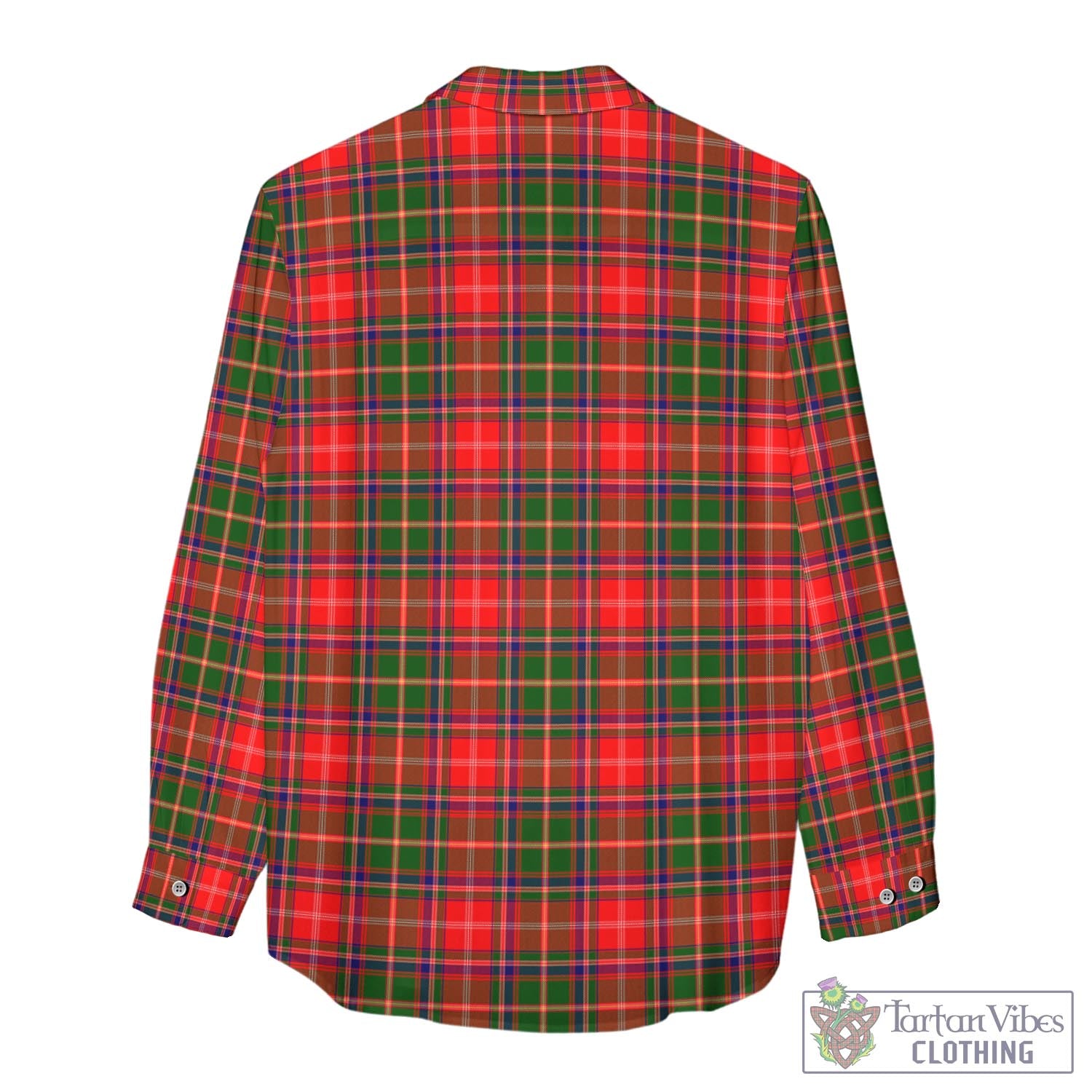 Tartan Vibes Clothing Somerville Modern Tartan Womens Casual Shirt with Family Crest