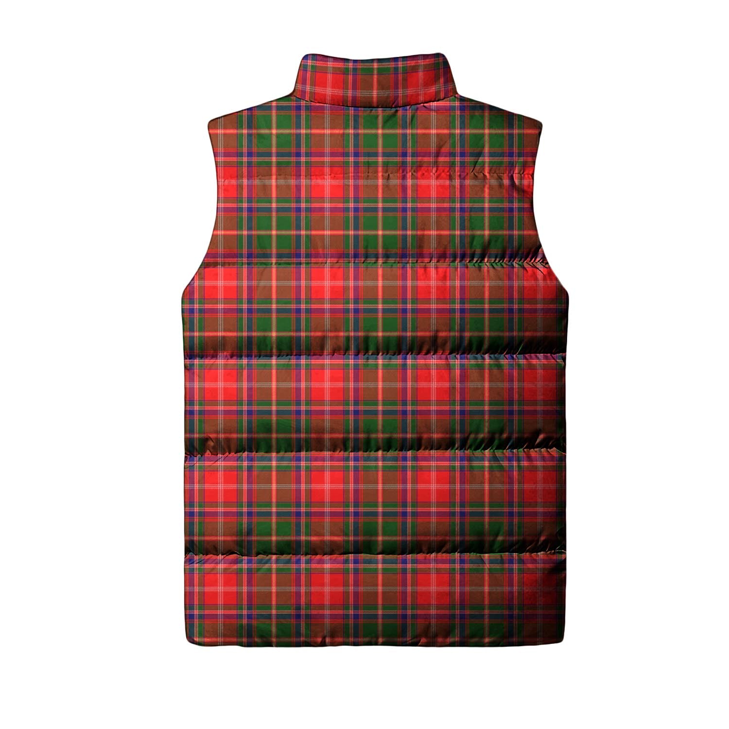 Somerville Modern Tartan Sleeveless Puffer Jacket with Family Crest - Tartanvibesclothing