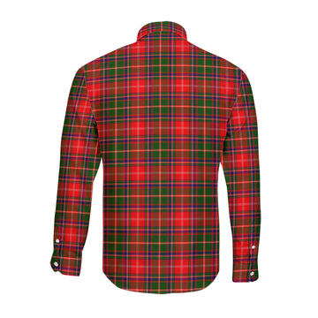 Somerville Modern Tartan Long Sleeve Button Up Shirt with Family Crest