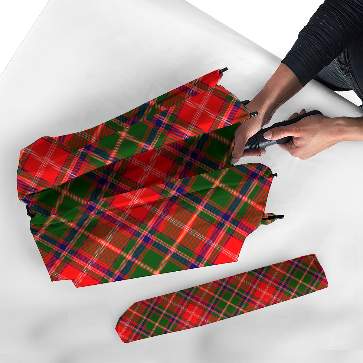 Somerville Modern Tartan Umbrella - Tartanvibesclothing