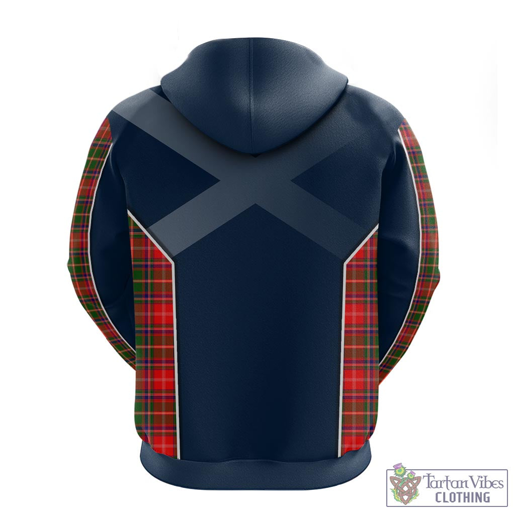 Tartan Vibes Clothing Somerville Modern Tartan Hoodie with Family Crest and Scottish Thistle Vibes Sport Style