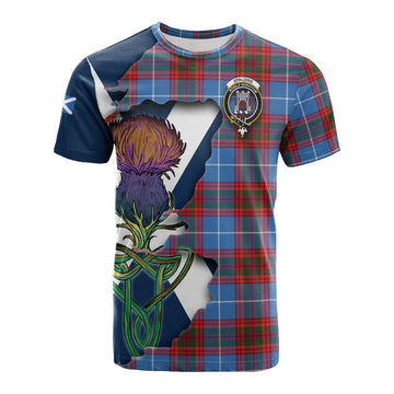 Spalding Tartan Family Crest Cotton T-shirt Scottish Thistle Celtic Inspired Kid's Shirt - Tartan Vibes Clothing