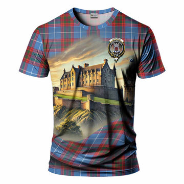 Spalding Tartan Family Crest T-Shirt with Scottish Ancient Castle Style Kid's Shirt - Tartan Vibes Clothing