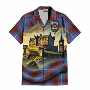 Spalding Tartan Family Crest Hawaiian Shirt with Scottish Ancient Castle Style Kid - Tartan Vibes Clothing