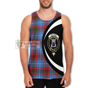 Spalding Tartan Men's Tank Top with Family Crest Circle Style