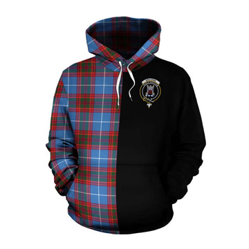 Spalding Tartan Cotton Hoodie with Family Crest and Half Of Me Style Pullover Hoodie XS - Tartan Vibes Clothing