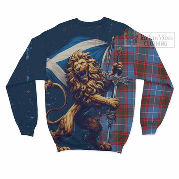 Spalding Tartan Family Crest Sweatshirt with Scottish Majestic Lion