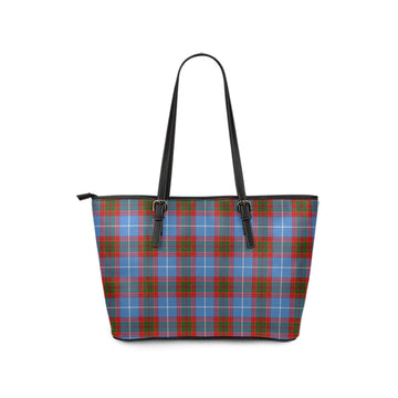 Spalding Tartan Leather Tote Bag