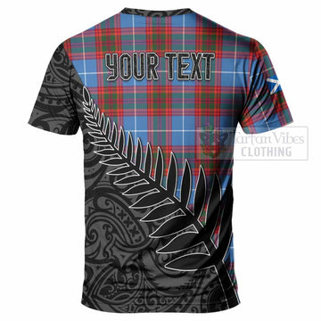 Spalding Crest Tartan T-Shirt with New Zealand Silver Fern Half Style - Tartan Vibes Clothing