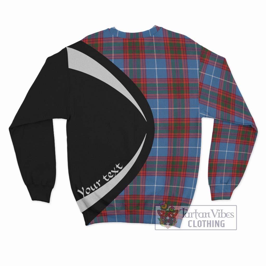 Spalding Tartan Sweatshirt with Family Crest Circle Style - Tartan Vibes Clothing