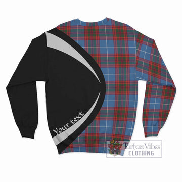 Spalding Tartan Sweatshirt with Family Crest Circle Style