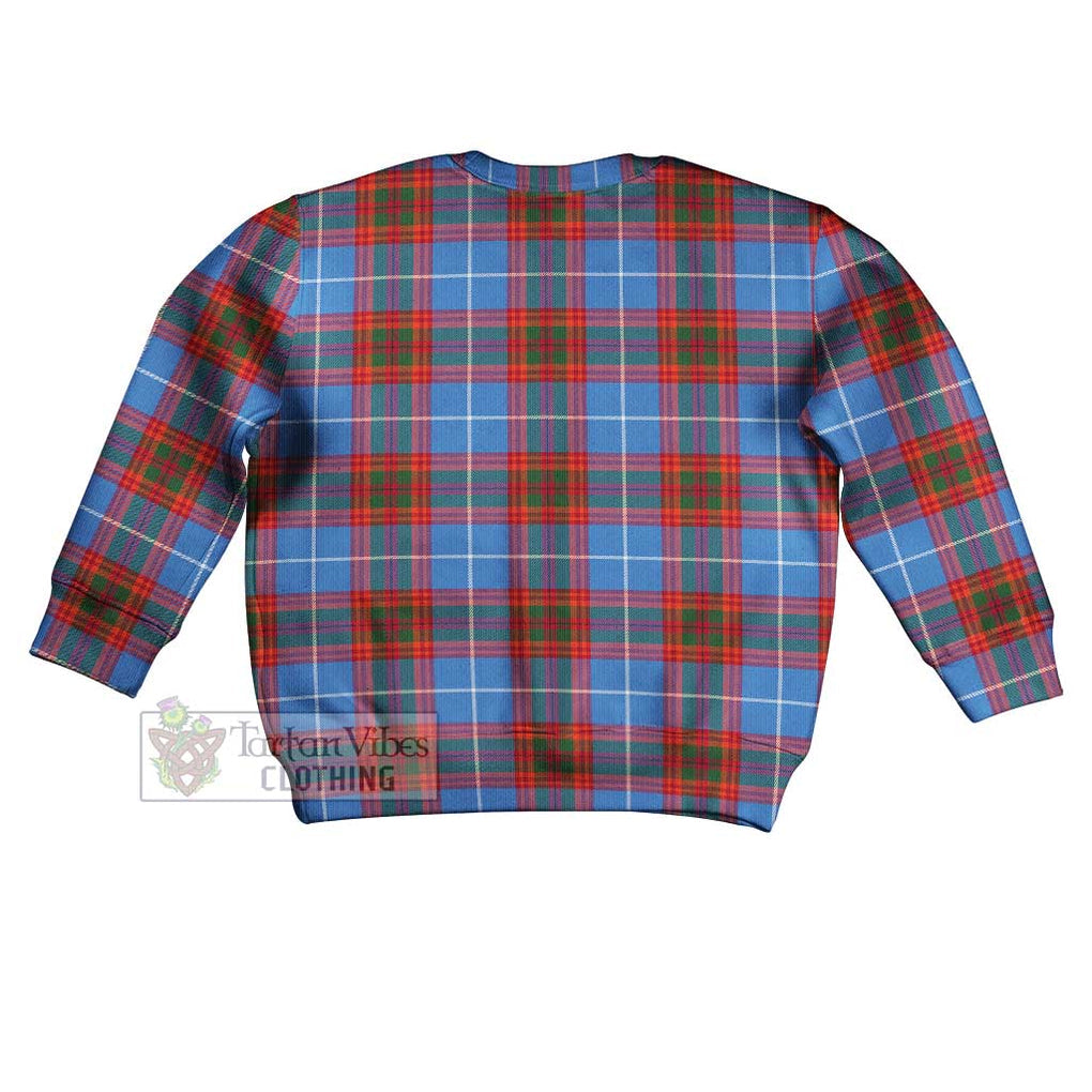Spalding Tartan Kid Ugly Sweater with Family Crest - Tartan Vibes Clothing