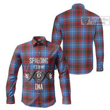 Spalding Tartan Long Sleeve Button Shirt with Family Crest DNA In Me Style