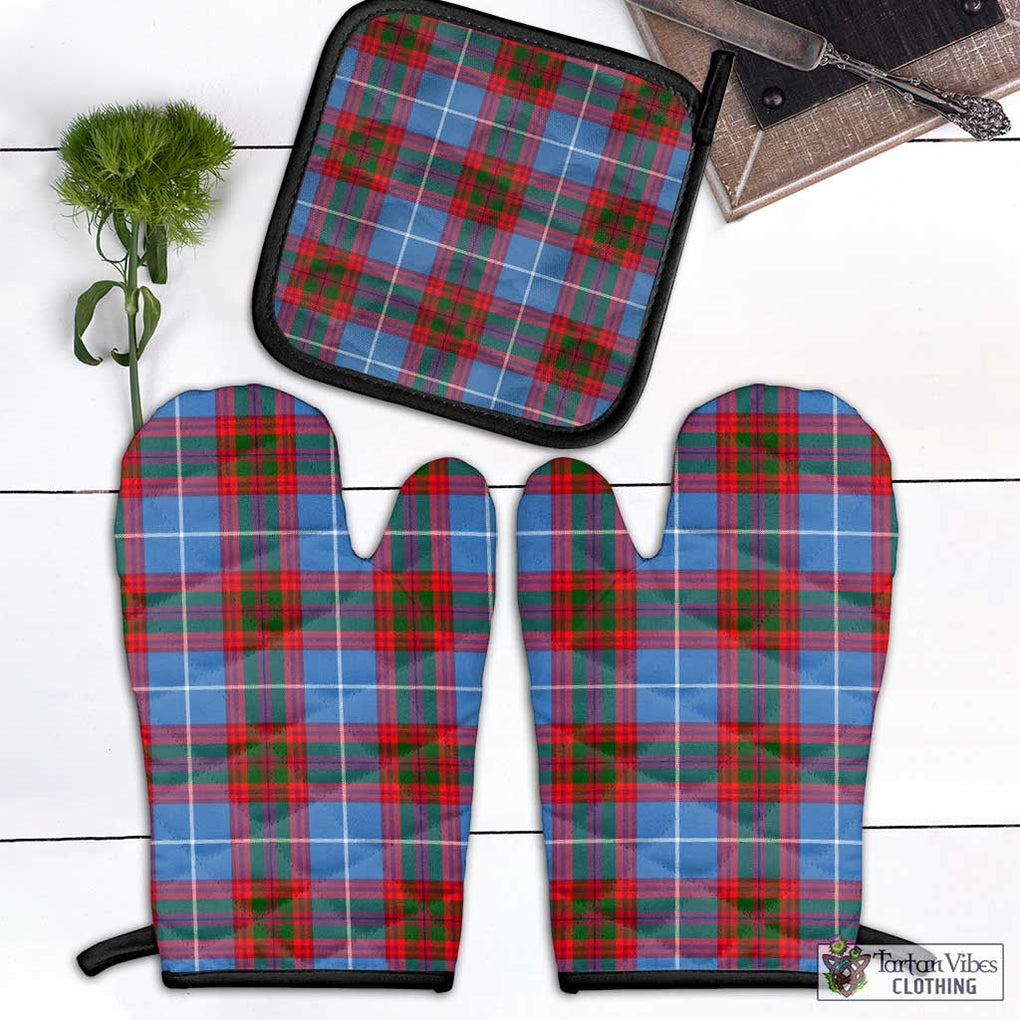 Spalding Tartan Combo Oven Mitt & Pot-Holder Black - Tartan Vibes Clothing