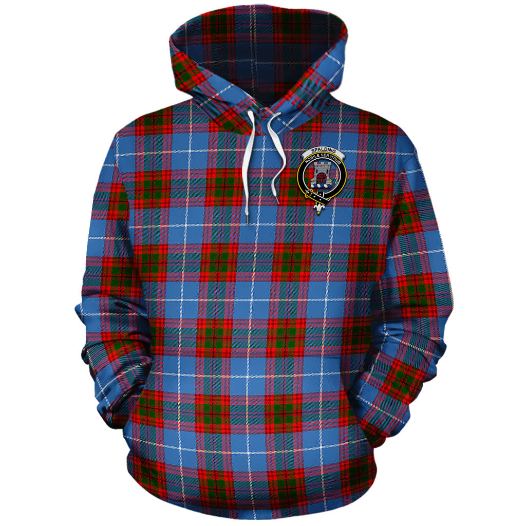 Spalding Tartan Hoodie with Family Crest