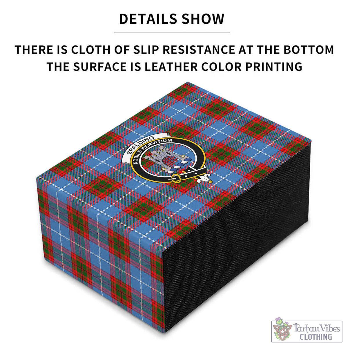 Spalding Tartan Pen Holder with Family Crest - Tartan Vibes Clothing
