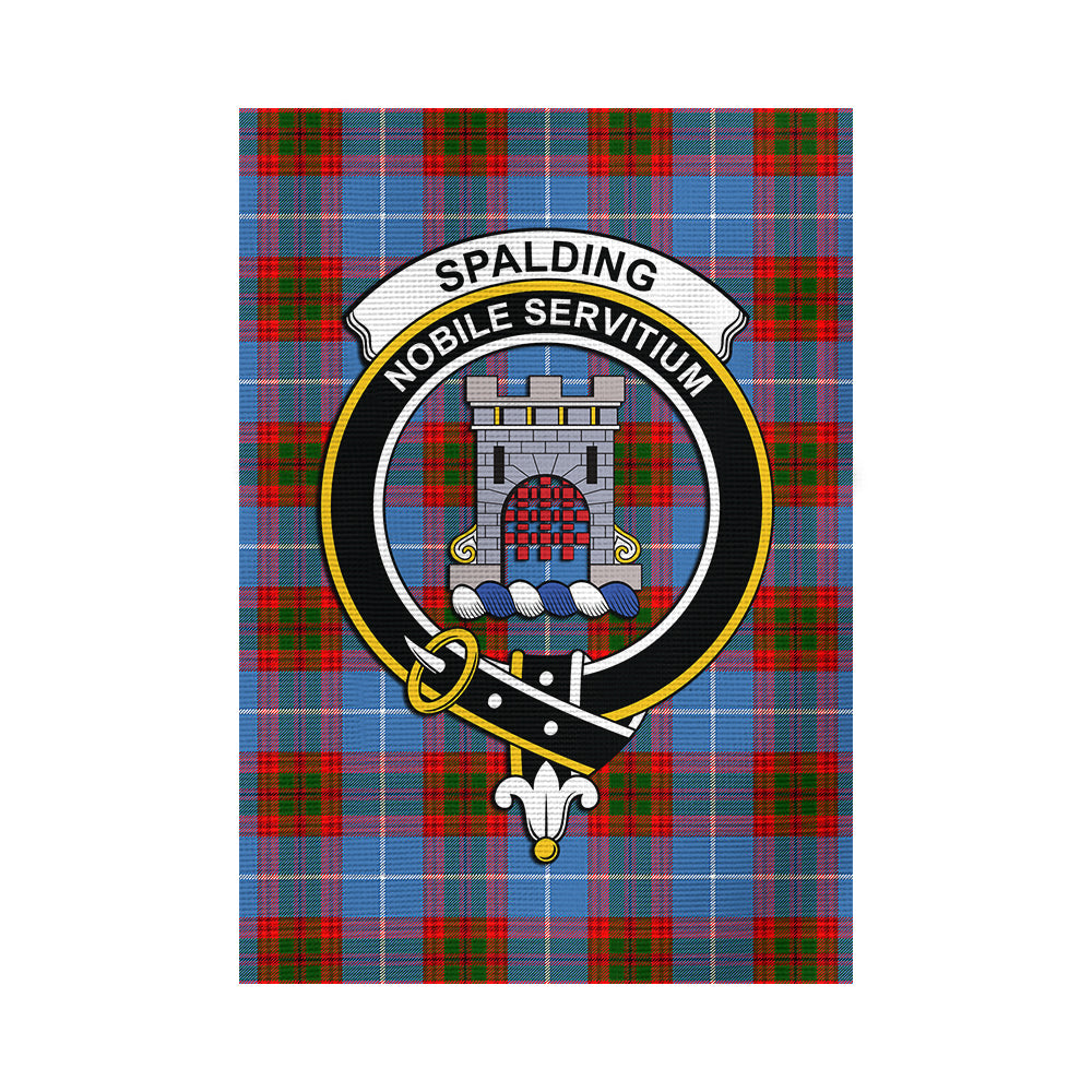 Spalding Tartan Flag with Family Crest - Tartan Vibes Clothing