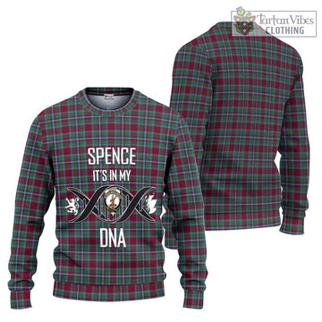 Spence Tartan Ugly Sweater with Family Crest DNA In Me Style Unisex - Tartan Vibes Clothing