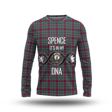 Spence Tartan Long Sleeve T-Shirt with Family Crest DNA In Me Style Unisex - Tartan Vibes Clothing