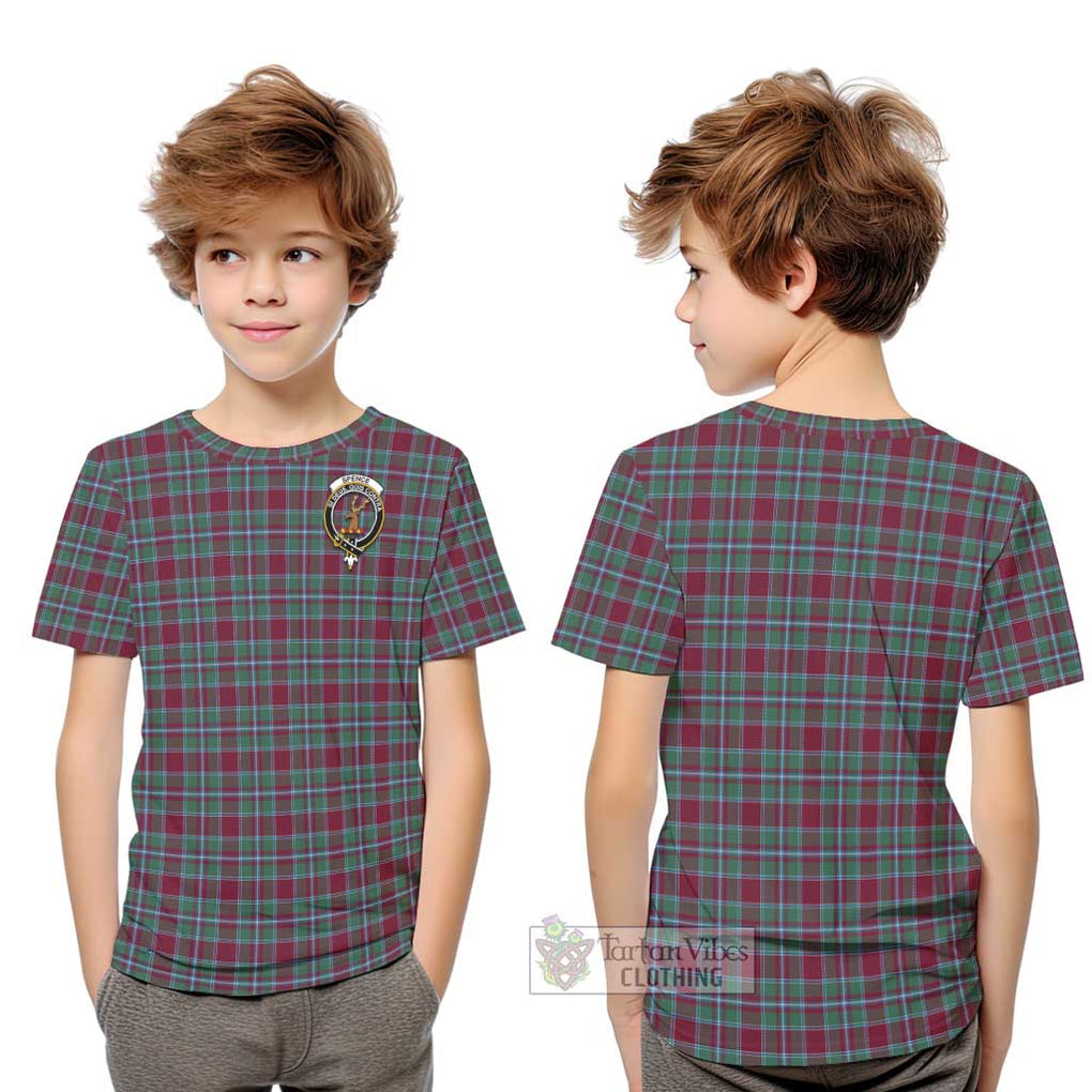 Spence Tartan Kid T-Shirt with Family Crest Youth XL Size14 - Tartan Vibes Clothing