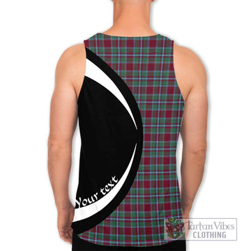 Spence Tartan Men's Tank Top with Family Crest Circle Style - Tartan Vibes Clothing