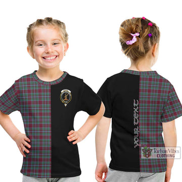 Spence Tartan Kid T-Shirt with Family Crest and Half Of Me Style - Tartan Vibes Clothing
