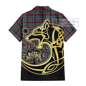 Spence Tartan Hawaiian Shirt with Family Crest Celtic Wolf Style - Tartan Vibes Clothing