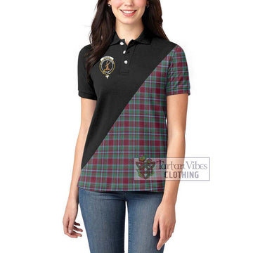 Spence Tartan Women's Polo Shirt with Family Crest and Military Logo Style - Tartan Vibes Clothing