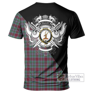 Spence Tartan T-Shirt with Family Crest and Military Logo Style - Tartan Vibes Clothing