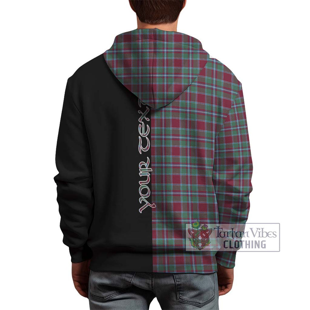 Spence Tartan Hoodie with Family Crest and Half Of Me Style - Tartan Vibes Clothing