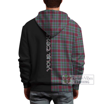 Spence Tartan Hoodie with Family Crest and Half Of Me Style - Tartan Vibes Clothing