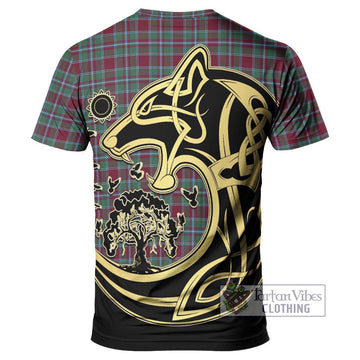Spence Tartan T-Shirt with Family Crest Celtic Wolf Style - Tartan Vibes Clothing