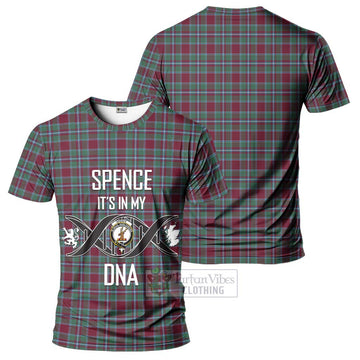 Spence Tartan T-Shirt with Family Crest DNA In Me Style - Tartan Vibes Clothing