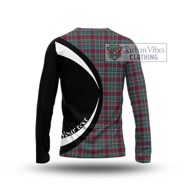 Spence Tartan Long Sleeve T-Shirt with Family Crest Circle Style - Tartan Vibes Clothing