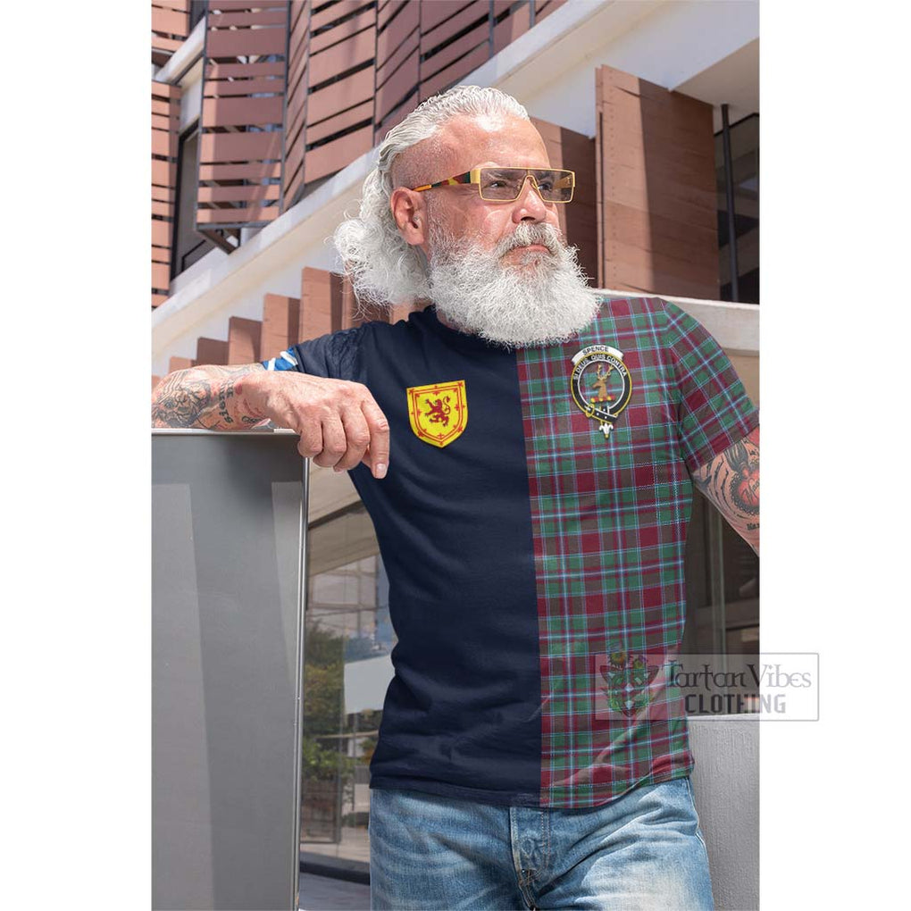 Spence (Spens) Tartan Cotton T-shirt Alba with Scottish Lion Royal Arm Half Style Men's Shirt - Tartan Vibes Clothing
