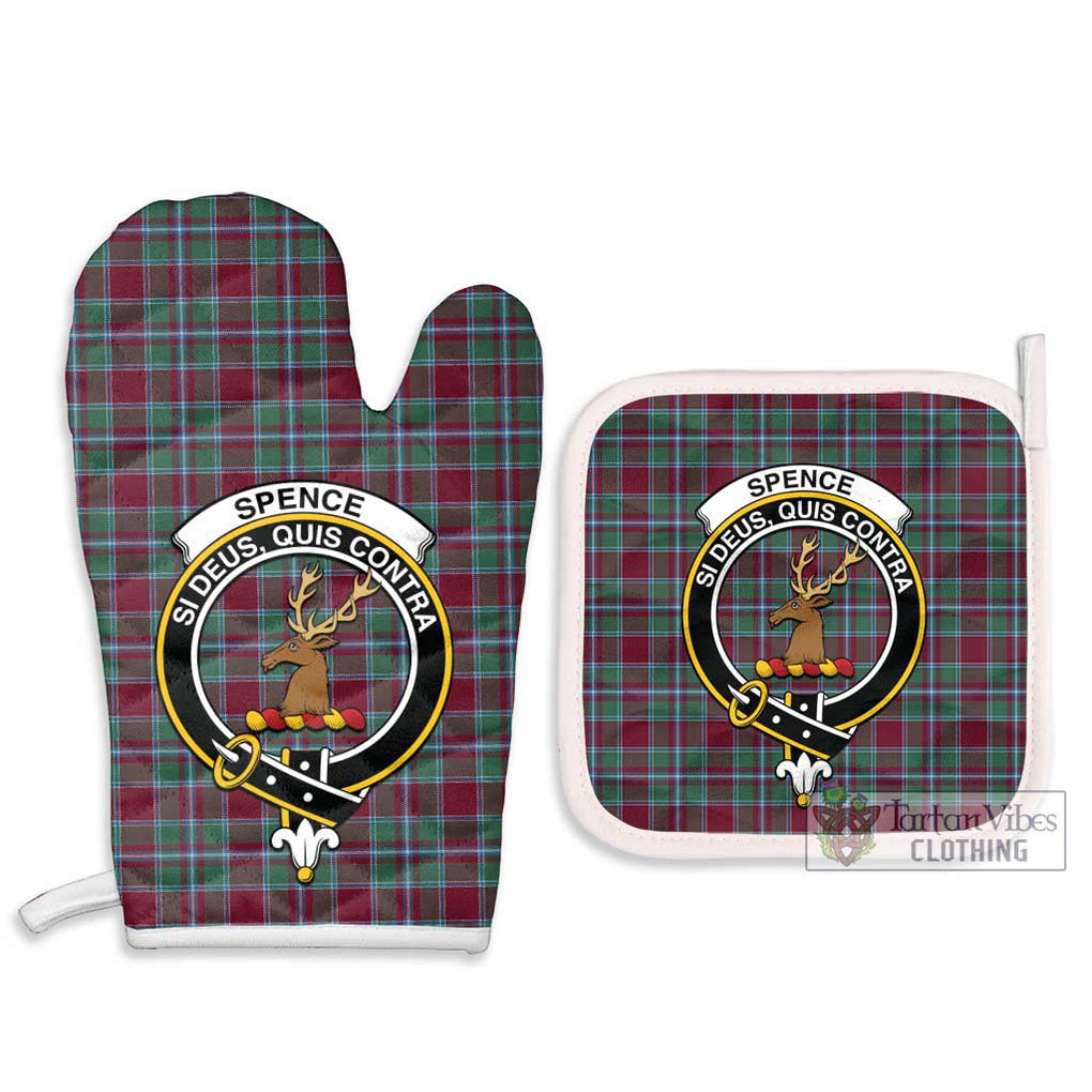 Spence Tartan Combo Oven Mitt & Pot-Holder with Family Crest - Tartan Vibes Clothing