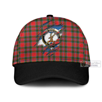 Spence Modern Tartan Classic Cap with Family Crest In Me Style