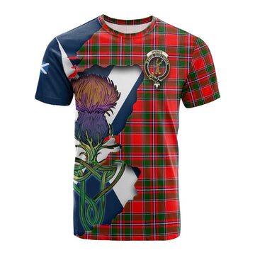 Spence (Spens) Tartan Family Crest Cotton T-shirt Scottish Thistle Celtic Inspired Kid's Shirt - Tartan Vibes Clothing