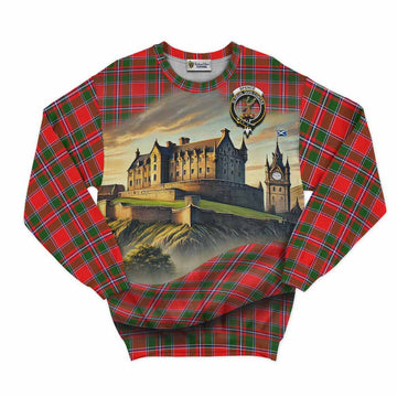 Spence (Spens) Tartan Family Crest Sweatshirt with Scottish Ancient Castle Style Unisex - Tartan Vibes Clothing