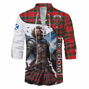 Spence (Spens) Crest Tartan Ghillie Kilt Shirt Inspired by the Freedom of Scottish Warrior Men - Tartan Vibes Clothing