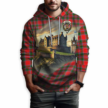 Spence (Spens) Tartan Family Crest Hoodie with Scottish Ancient Castle Style Pullover Hoodie - Tartan Vibes Clothing