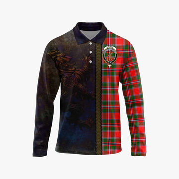 Spence (Spens) Tartan Family Crest Long Sleeve Polo Shirt Alba Gu Brath Be Brave Lion Ancient Style Unisex - Tartan Vibes Clothing