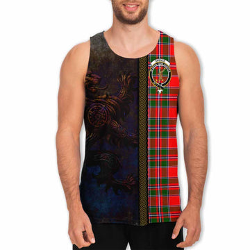 Spence (Spens) Tartan Family Crest Men's Tank Top Alba Gu Brath Be Brave Lion Ancient Style Men - Tartan Vibes Clothing