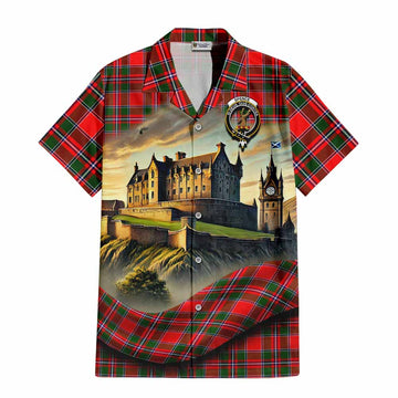 Spence (Spens) Tartan Family Crest Hawaiian Shirt with Scottish Ancient Castle Style Kid - Tartan Vibes Clothing
