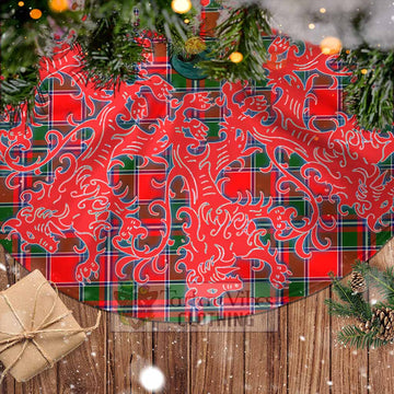 Spence (Spens) Tartan Christmas Tree Skirt Lion Rampant Style - Tartan Vibes Clothing