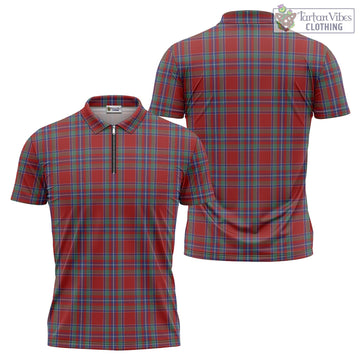 Spens Tartan Zipper Polo Shirt