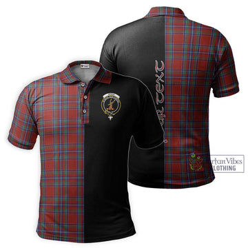 Spens Tartan Polo Shirt with Family Crest and Half Of Me Style